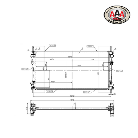 RADIATOR Fits FORD TRANSIT (2000 - 2004)