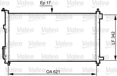 NISSAN CONDENSER - 817836 (VALEO)