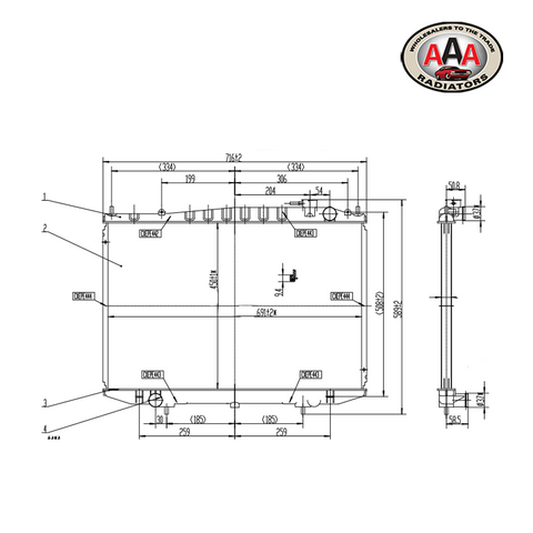 RADIATOR Fits NISSAN NAVARA D22 (1998 - 2005)