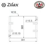 AAA (ZILAX) CONDENSER Fits VOLKSWAGEN BORA (1999 - 2005)