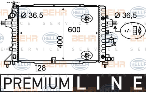 BEHR RADIATOR Fits HOLDEN ASTRA AH 1.9 CDTI 08-10 8MK 376 790-041/8MK376790041