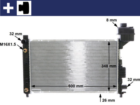 MERCEDES W168 A CLASS RADIATOR - MAHLE/BEHR