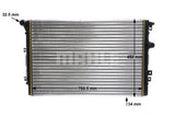 RADIATOR FITS VOLKSWAGEN TIGUAN (5N0121253N) -MAHLE/BEHR