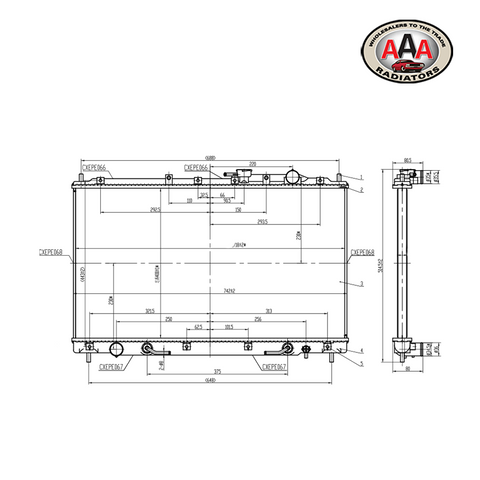 RADIATOR Fits MITSUBISHI VERADA (1996 - 2004)