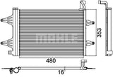 CONDENSER FITS SKODA/ VOLKSWAGEN (MAHLE/BEHR)