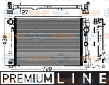 Radiator, engine cooling - 8MK 376 749-551