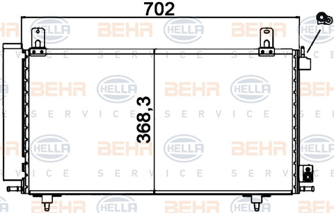 BEHR CONDENSER Fits HOLDEN CAPRICE/COMMODORE VE/STATESMAN WM/CLUBSPORT VE V8 05-13 8FC 351 029-211