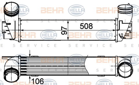 BEHR INTERCOOLER Fits BMW 3 E90/E92/E93 08-12 8ML 376 988-074/8ML376988074