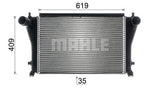 INTERCOOLER FITS SKODA (5Q0145803AD)- MAHLE/BEHR