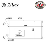 AAA (ZILAX) CONDENSER Fits RENAULT GRAND SCENIC (2004 - 2009)