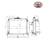 RADIATOR Fits TOYOTA HI-ACE (1989 - 1992) MANUAL