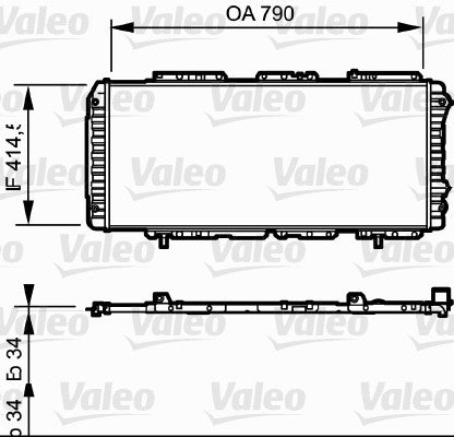 VALEO RADIATOR Fits FIAT DUCATO 230,244 2.3L/2.8L 97-06 731611