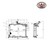 AAA RADIATOR Fits TOYOTA HI-ACE (1989 - 1992) MANUAL