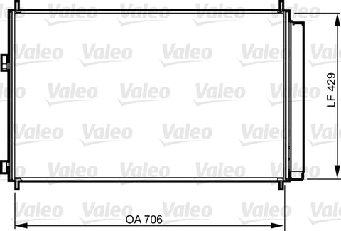 CONDENSER FITS TOYOTA RAV (VALEO)