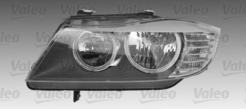 VALEO Headlight Right, H7, PY24W, Halogen, with bulb 044274