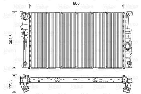 VALEO RADIATOR Fits BMW 1 F20,F21/2/3 F30/4 F32/F36 11-on 735455