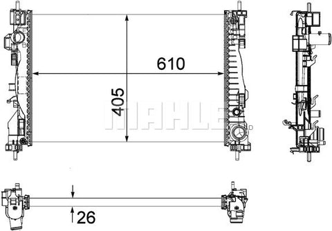 RADIATORS FITS ALFA GUILIETTA (50514472)