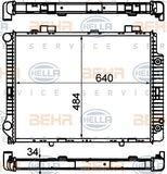 BEHR/MAHLE RADIATOR Fits MERCEDES BENZ E-CLASS E280/E320 96-97 8MK 376 720-381