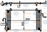 BEHR CONDENSER Fits DAEWOO TACUMA U100 2.0L 00-04 8FC 351 302-051