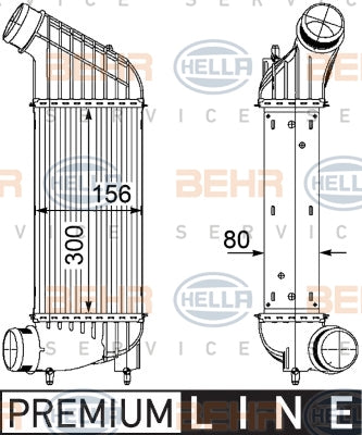 BEHR INTERCOOLER Fits CITROEN DISPATCH/PEUGEOT EXPERT 07-15 8ML 376 746-361