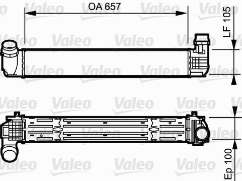 VALEO INTERCOOLER  FITS RENAULT MEGANE 818869