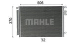 CONDENSER FITS FIAT (MAHLE/BEHR)