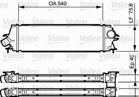 VALEO INTERCOOLER FITS RENAULT (8200411160 )