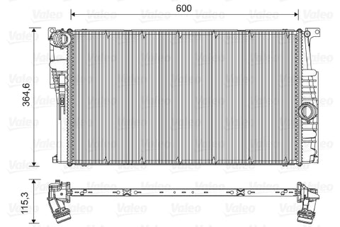 VALEO RADIATOR Fits BMW 1 F20,F21/2/3/4/i3 11-on 735451