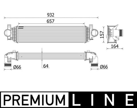 INTERCOOLER FUTS FORD KUGA (CI549000P)