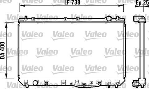 VALEO RADIATOR FITS TOYOTA CAMRY (VALEO)