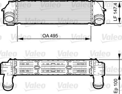 VALEO INTERCOOLER Fits BMW X4 F26 14-18 818253