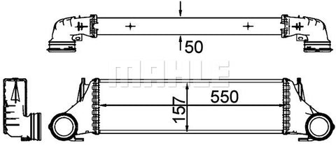 INTERCOOLER FITS BMW X5 (MAHLKE/BEHR)