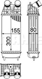 INTERCOOLER FITS PEUGEOT (9803900780) - MAHLE/BEHR