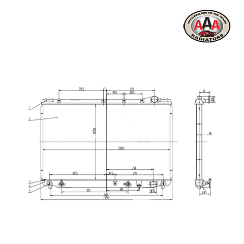 RADIATOR Fits LEXUS ES300 (1991 - 1996)