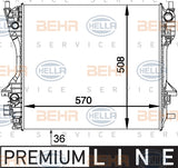 BEHR RADIATOR Fits JAGUAR S-TYPE X200 2.7D 04-07 8MK 376 764-421