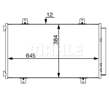 CONDENSER fits SUZUKI (MAHLE/BEHR)