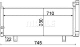 CONDENSER FITS TOYOTA CAMRY (MAHLE/BEHR)