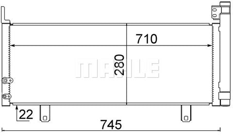 CONDENSER FITS TOYOTA CAMRY (MAHLE/BEHR)