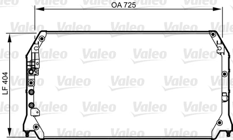 CONDENSER fits TOYOTA CAMRY (VALEO)