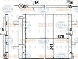 BEHR CONDENSER Fits AUDI A6 C7/A7 10-18 8FC 351 319-411