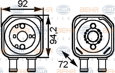 BEHR OIL COOLER Fits AUDI A4/VW 97-04 8MO 376 778-041