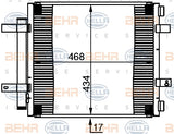 BEHR CONDENSER Fits JAGUAR XJ 03-09 8FC 351 301-591