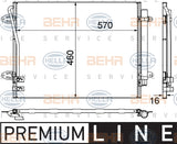 BEHR CONDENSER Fits VW CC/PASSAT 3C 07-16 8FC 351 319-431