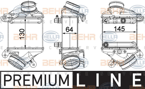 BEHR INTERCOOLER Fits BMW 5 550i/6 650i/7 750i/X5/X6 09-19 8ML 376 746-441