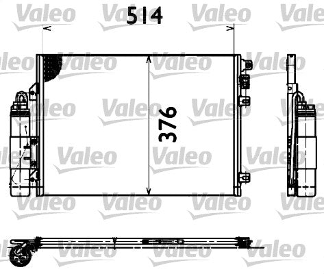 VALEO CONDENSER Fits RENAULT CLIO X65 01-08 817428