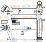 BEHR INTERCOOLER Fits RENAULT CAPTUR J5/CLIO X98 1.2 13-17 8ML 376 988-154