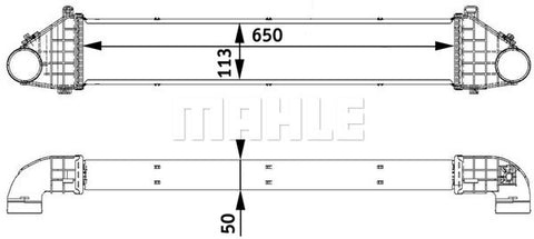 INTERCOOLER FITS FORD FOCUS/ VOLVO (31319262)- MAHLE/BEHR