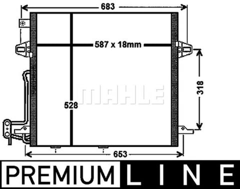 CONDENSER FITS MERCEDES M- CLASS (A2515000054)