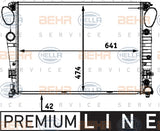 BEHR RADIATOR Fits MERCEDES BENZ SL Petrol 03-12 8MK 376 718-741/8MK376718741