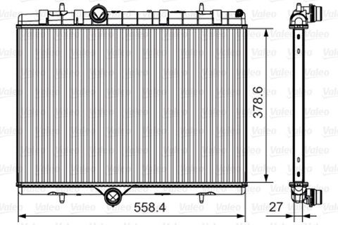 VALEO RADIATOR Fits CITROEN C4,B7 1.2L/DS 4/DS 5 14-on 735630